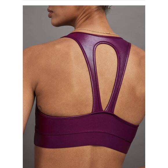 (S) NWT $88 CARBON38 Action Bra 2.0 in Takara Shine Pickled Beet Purple - Picture 4 of 9